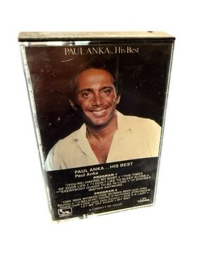 Paul Anka …His Best Paul Anka Liberty Cassette Tape 1978 Re-Issue